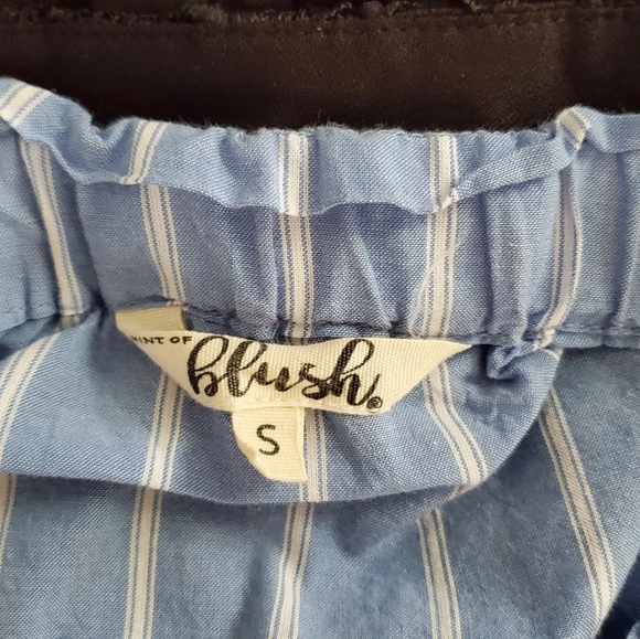 Blue summer cotton dress - Picture 2 of 3